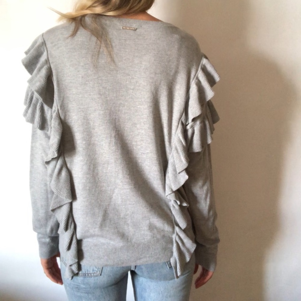 •Michael Kors• pearl heather ruffle sweater - Picture 5 of 6